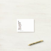 NYCニューヨーク市復活祭の自由バラ ポストイット (デスク上)