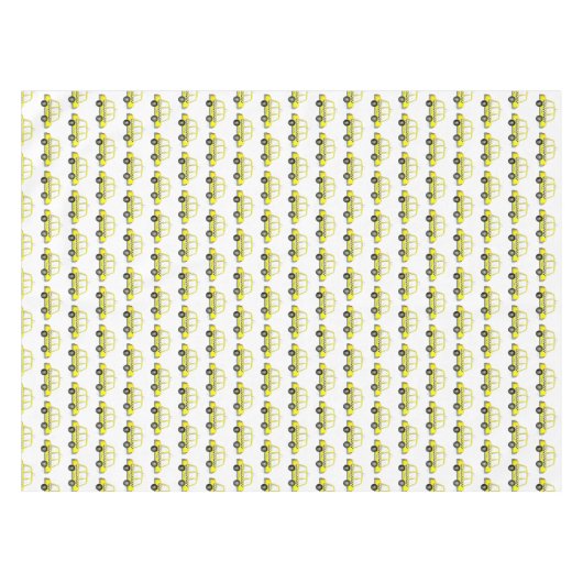 NYCニューヨーク市松模様にシティイロタクシー テーブルクロス (正面(横))