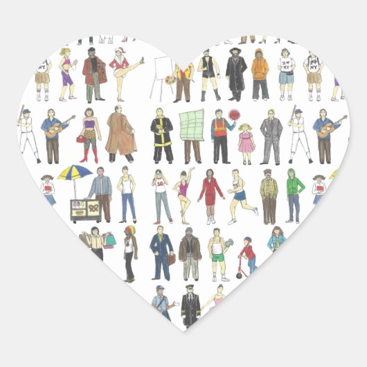 NYCニューヨーク市民の人々 ハートシール (正面)