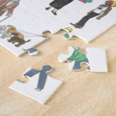 NYCニューヨーク市美術パズルの人々 ジグソーパズル (側面)