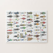 NYCニューヨーク市美術パズルの人々 ジグソーパズル (横)