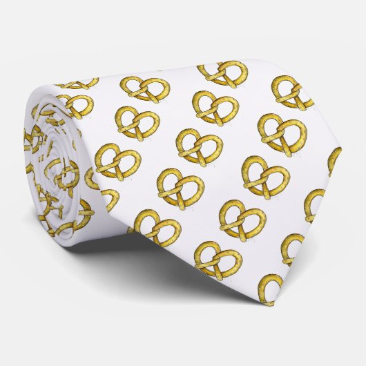 NYCニューヨーク市食べ物ソフトプレッツェルプレッツェルタイ ネクタイ (ロール)