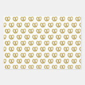 NYCニューヨーク市食品プレッツェルチーズケーキCookie ラッピングペーパーシート (正面3)