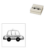 NYCニューヨーク市黄タクシータクシー切手 ラバースタンプ (押印)