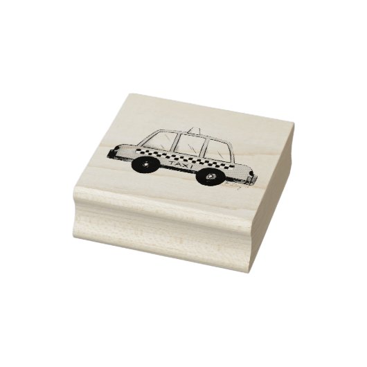 NYCニューヨーク市黄タクシータクシー切手 ラバースタンプ (スタンプ)