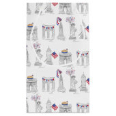 NYCニューヨーク市7月4日アメリカ愛国花火 スモールペーパーバッグ (裏面)