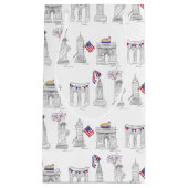 NYCニューヨーク市7月4日アメリカ愛国花火 スモールペーパーバッグ (正面)