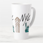 NYCニューヨーク カフェラテマグ (右アングル)