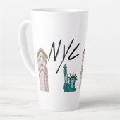 NYCニューヨーク カフェラテマグ (左アングル)