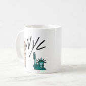 NYCニューヨーク コーヒーマグカップ (正面左)
