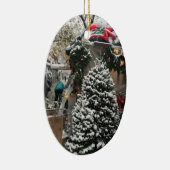 NYCニューヨーク・シティ・ツリー・スタンドからのメリークリスマス セラミックオーナメント (右)