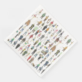 NYCニューヨーク・シティ・ナプキンスの図解入りの、写真付きの人々 (コーナー)