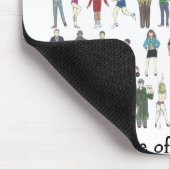 NYCニューヨーク・ヨーカーシティマウスパッドの人々 マウスパッド (コーナー)