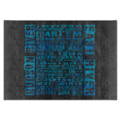 NYCネイバーズブルー カッティングボード (正面)