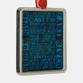 NYCネイバーズブルー メタルオーナメント (右)