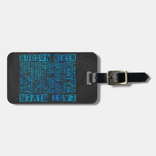 NYCネイバーズブルー ラゲッジタグ (正面横)