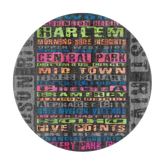 NYCネイバーズレインボー カッティングボード (正面)