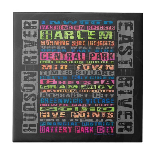 NYCネイバーズレインボー タイル (正面)