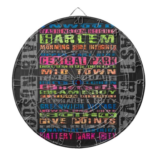 NYCネイバーズレインボー ダーツボード (正面)