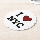 NYCハート ペーパーコースター (アングル)