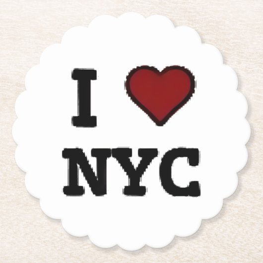 NYCハート ペーパーコースター (正面)