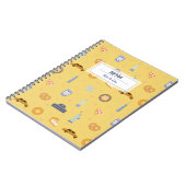 NYCパターよくはしゃぐン黄色名螺旋ノートブック ノートブック (左側)