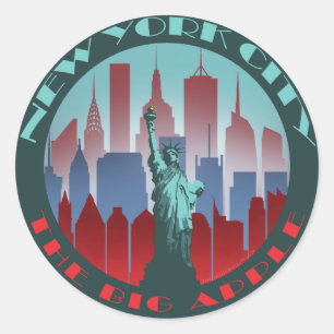 NYCビッグアップルラウンド ラウンドシール