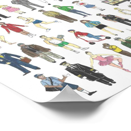 NYCピープルニューヨーク市市民人間住民 ポスター (角)