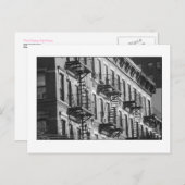 NYCファイアエスケープポストカード ポストカード (正面/裏面)