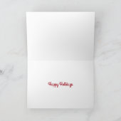 NYCフィフスアベニューウィンドウショッピングクリスマスホリデイ シーズンカード (内部)