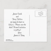 NYCフラティロンスカイラインシルエットブルーセントデ救ータ日付 案内ポストカード (裏面)