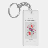 NYCフラワーマーケットチェルシーキーチェカラフルーン キーホルダー (正面左)