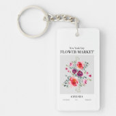 NYCフラワーマーケットチェルシーキーチェカラフルーン キーホルダー (正面)