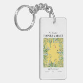 NYCフラワーマーケットリトルイタリアグリーンキーチェーン キーホルダー (正面左)