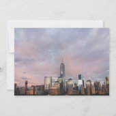 NYCフリーダムタワー写真-日付を救う セーブザデート (裏面)