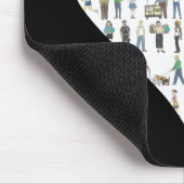 NYCブラックハートニューヨークシティピープルマウスパッド マウスパッド (コーナー)