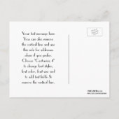 NYCブルー王室のスカイラインシルエット保存日 案内ポストカード (裏面)