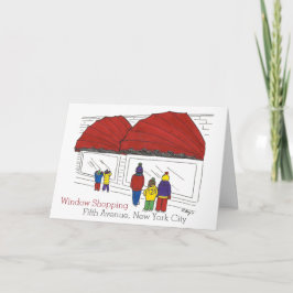 NYCホリデーウィンドウショッピングニューヨーククリスマスニューヨーク シーズンカード