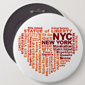 NYCボタン – サイズ巨乳 缶バッジ (正面&裏面)