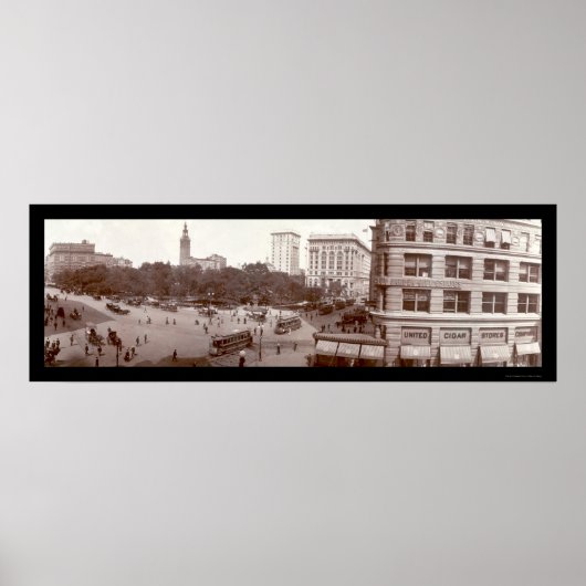 NYCマディソンスクエア写真1907 ポスター (正面)