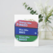 NYCマラソンよだれかけ ポストカード (スタンド正面)