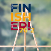 NYCマラソン・フィニッシャ アクリルサイン (ニュートラル)