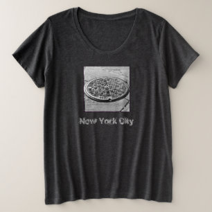 NYCマンホールカバー女性用プラスサイズTシャツ プラスサイズTシャツ