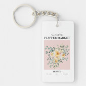 NYCマーケットフラワートリベッカ キーホルダー (正面)