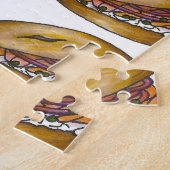 NYCユダヤ人デリベーゲルケーパーロックスクリームチーズ ジグソーパズル (側面)