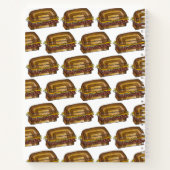 NYCユダヤ人デリルーベンコーニングビーフサンドイッチグルメ ノートブック (裏面)