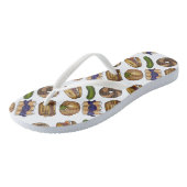 NYCユダヤ教デリーフーズBagelブラインツニーシッシュ漬物 ビーチサンダル (アングル)