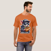 NYCラット食べ物のホットドッグ9 Tシャツ (正面フル)