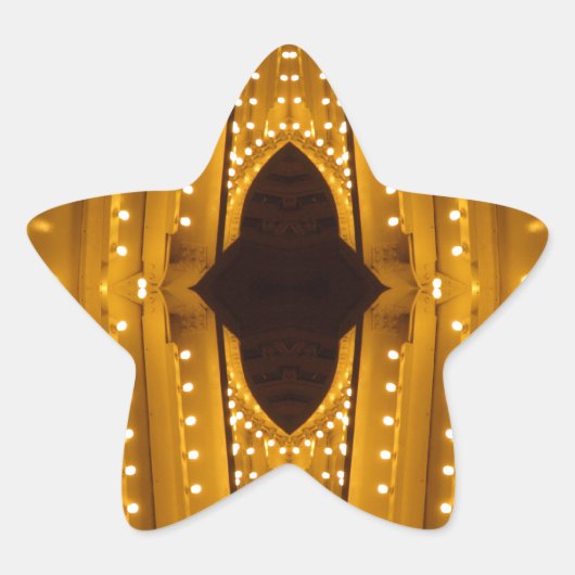 NYCランドマークスシアターマーキスライトズブロードウェイ 星シール (正面)