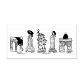 NYCランドマークスニューヨークシティクリスマスクリスマスホリデー ラバースタンプ (インプリント)